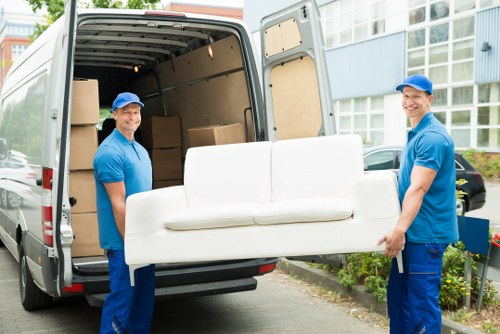 Van loading furniture for a Berrylands home removal