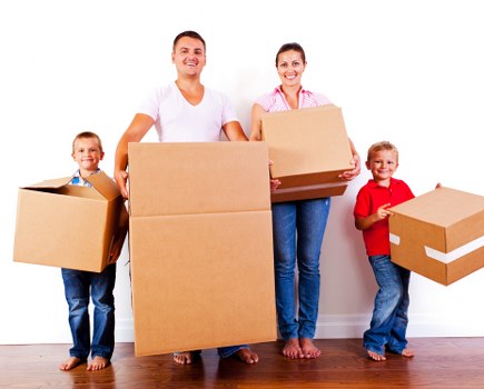 Office relocation items and packed equipment for a Berrylands business move