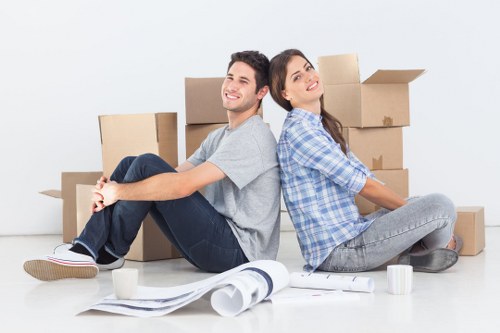 Commercial moving team planning a Berrylands business relocation