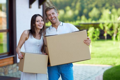 Unpacking household items into a new Berrylands property